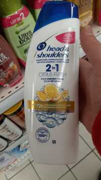 HEAD & SHOULDERS - 2 in 1 Citrus fresh - Shampooing antipelliculaire + soin 