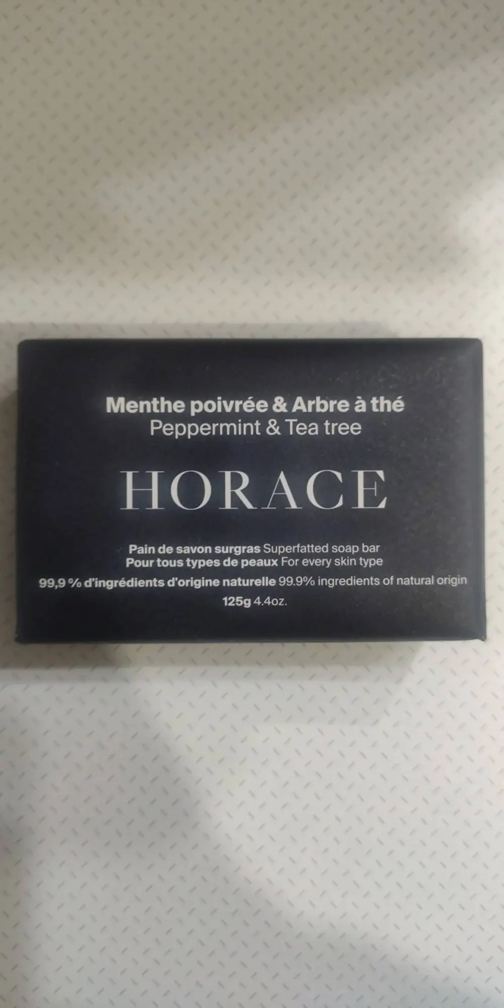 HORACE - Menthe poivrée & Arbre à thé - Pain de savon surgras