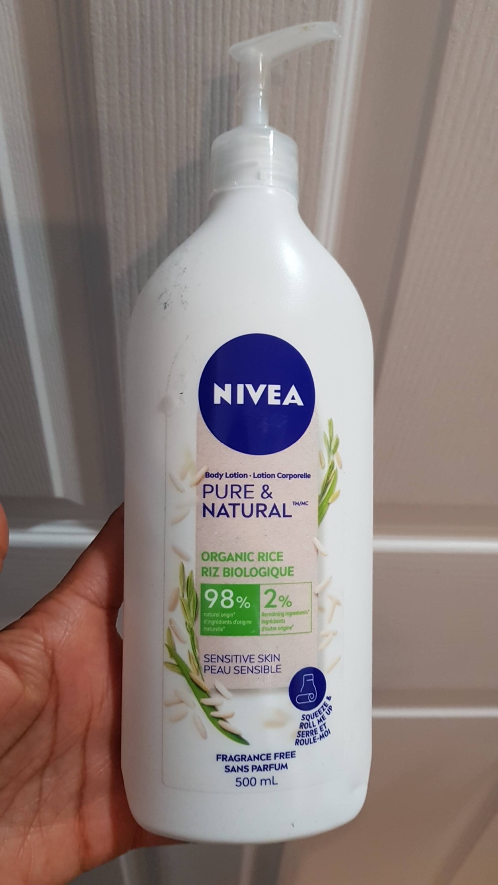 NIVEA - Pure & natural - Lotion corporelle