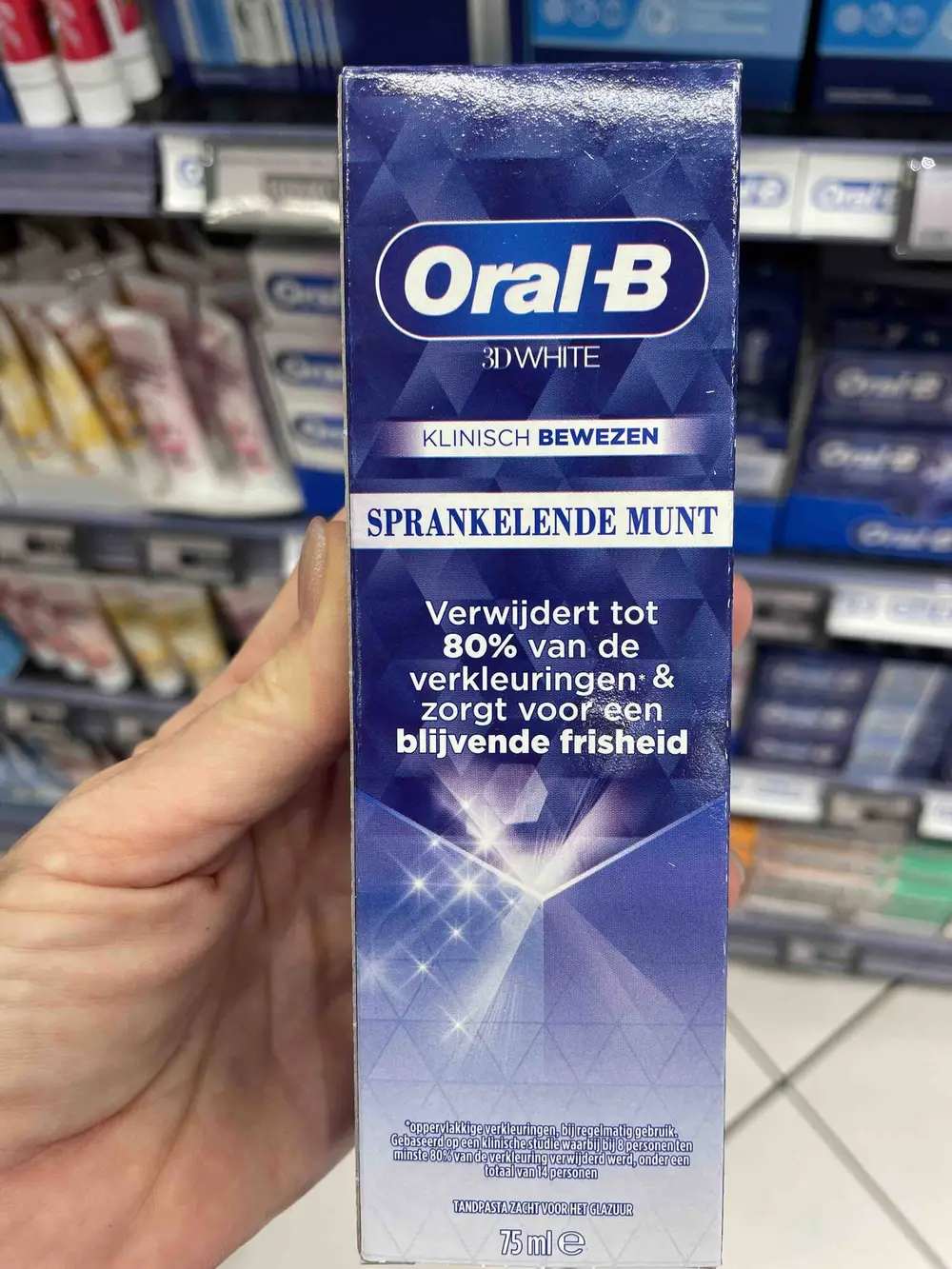 ORAL-B - Sprankelende munt - Tandpasta zacht voor het glazuur