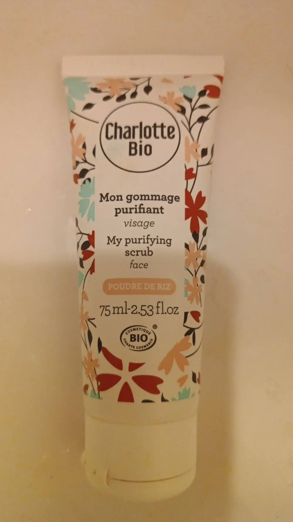 CHARLOTTE BIO - Mon gommage purifiant visage poudre de riz