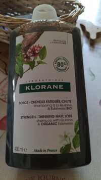 KLORANE - Shampooing à la quinine & edelweiss bio