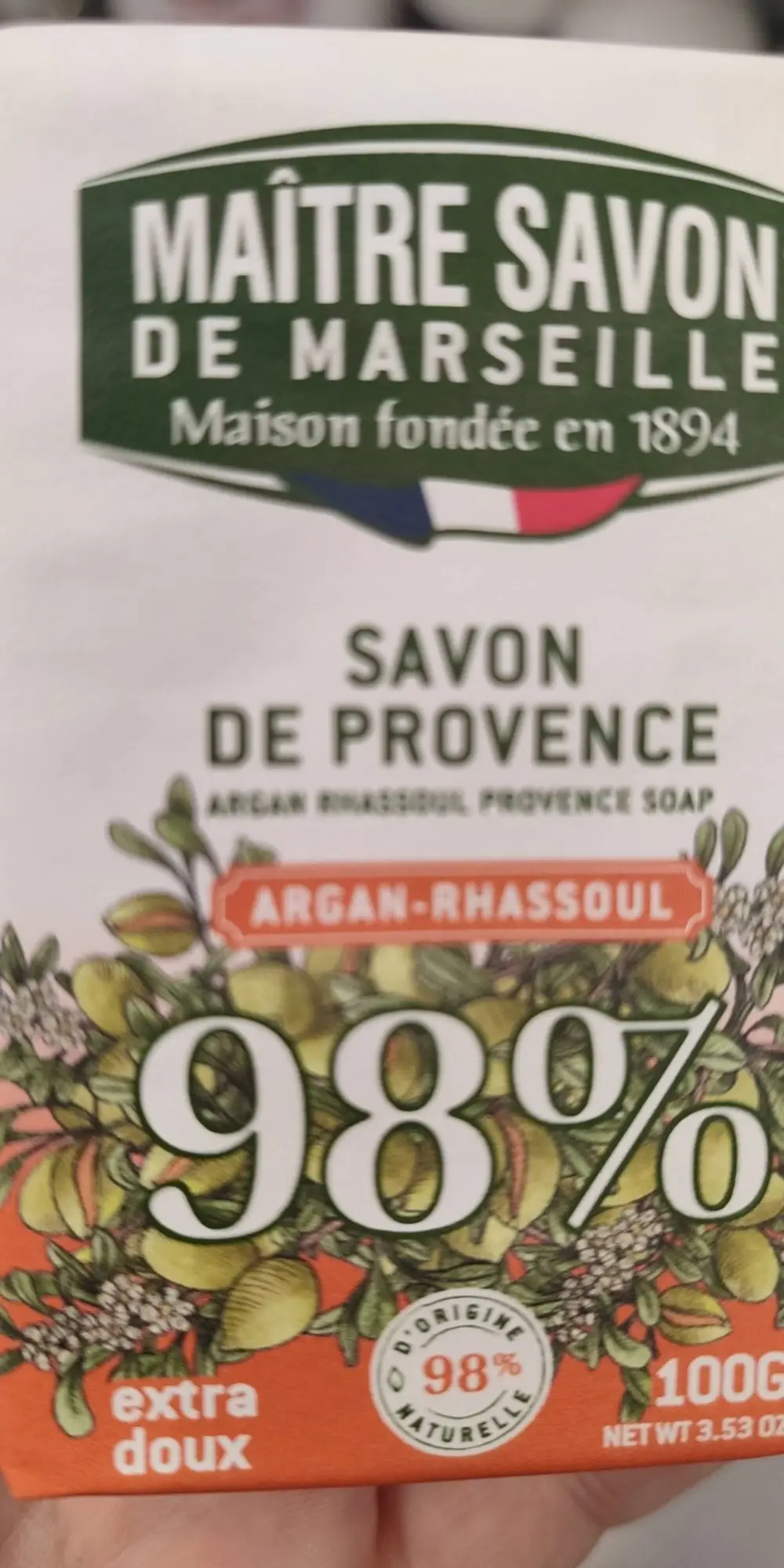 MAÎTRE SAVON DE MARSEILLE - Argan-rhassoul