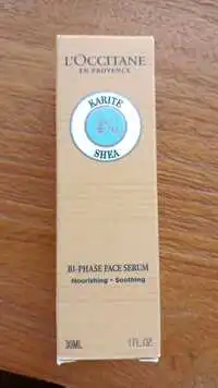 L'OCCITANE EN PROVENCE - Bi-phase face serum_nourishinf-soothing