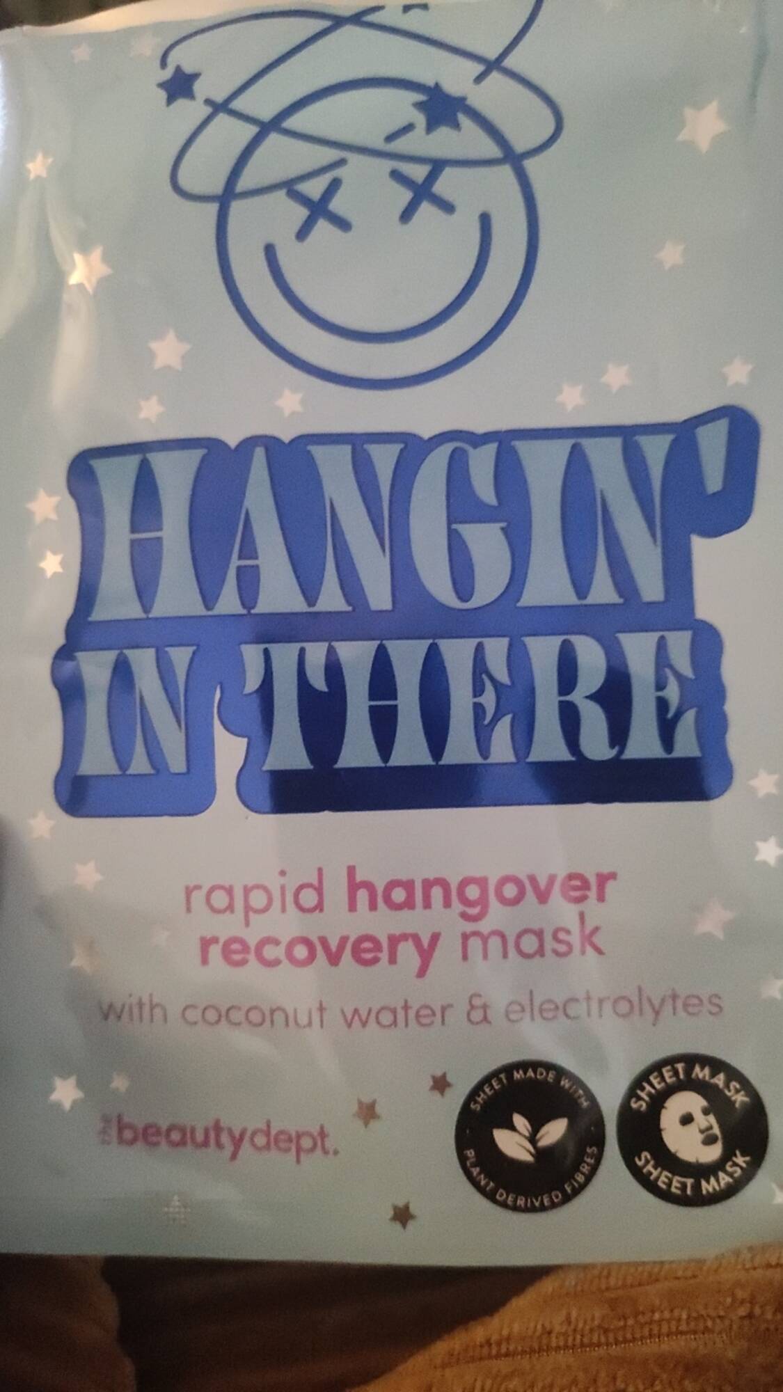 THE BEAUTY DEPT - Hangin' in there - Rapid hangover recovery mask