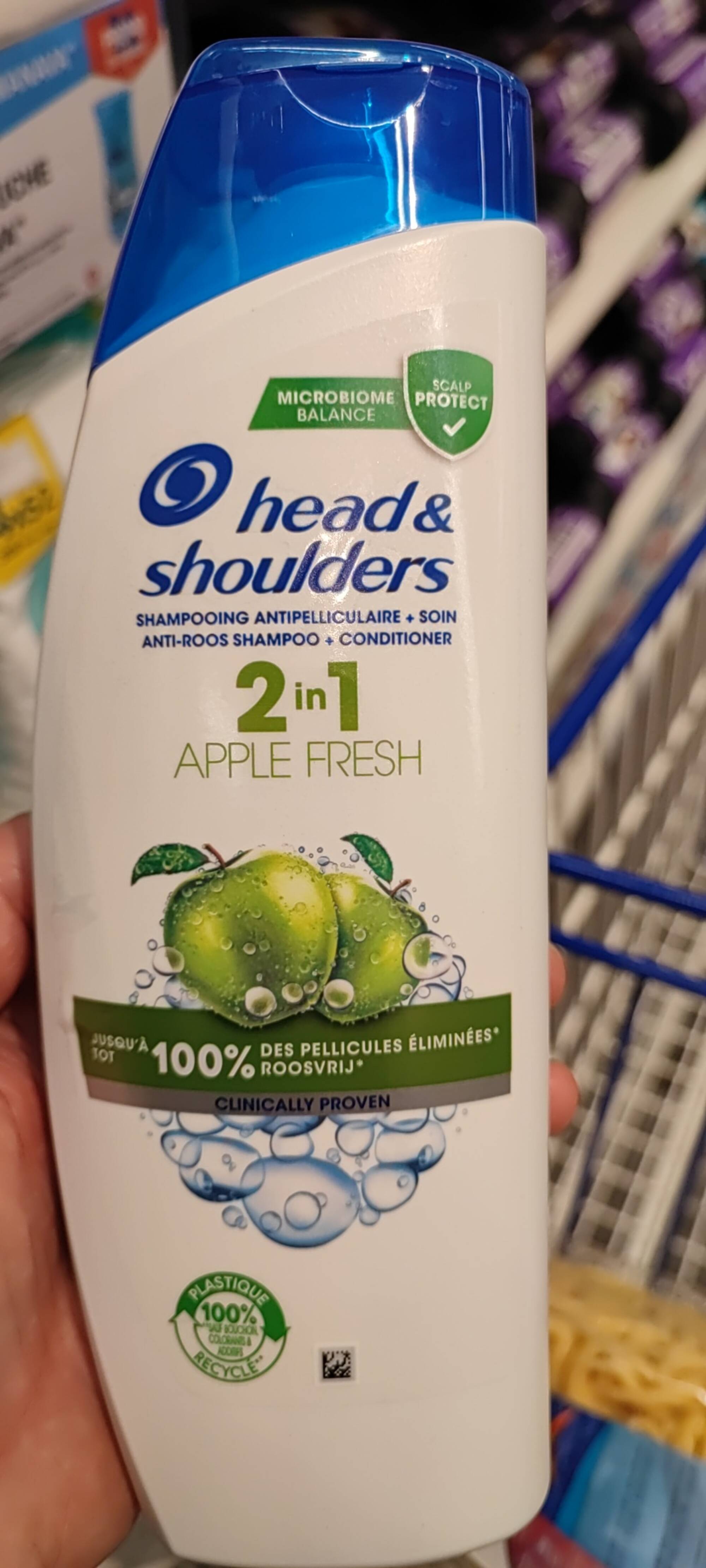 HEAD & SHOULDERS - Apple fresh - Shampooing antipelliculaire 2 in 1