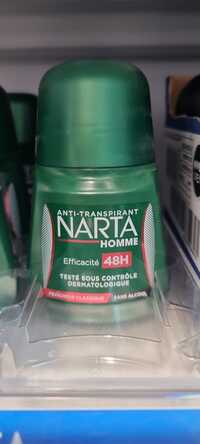 NARTA - Anti-transpirant homme éfficacité 48h