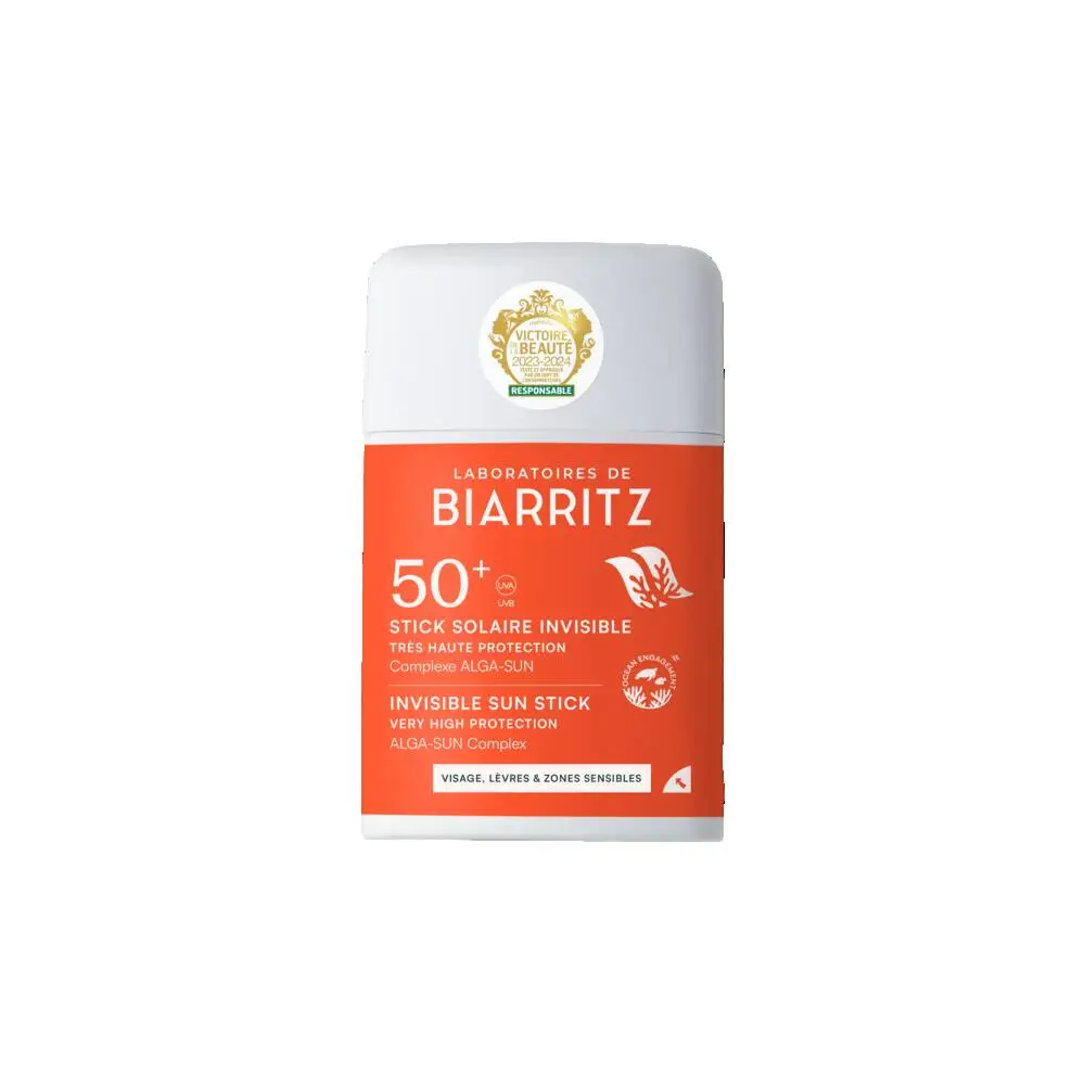 LABORATOIRES DE BIARRITZ - STICK SOLAIRE INVISIBLE SPF50+ - 10 GR