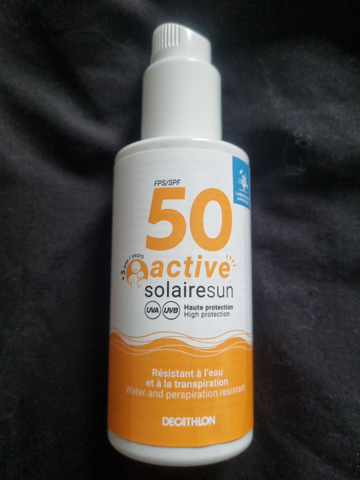 DÉCATHLON - Solaire sun active spf50 