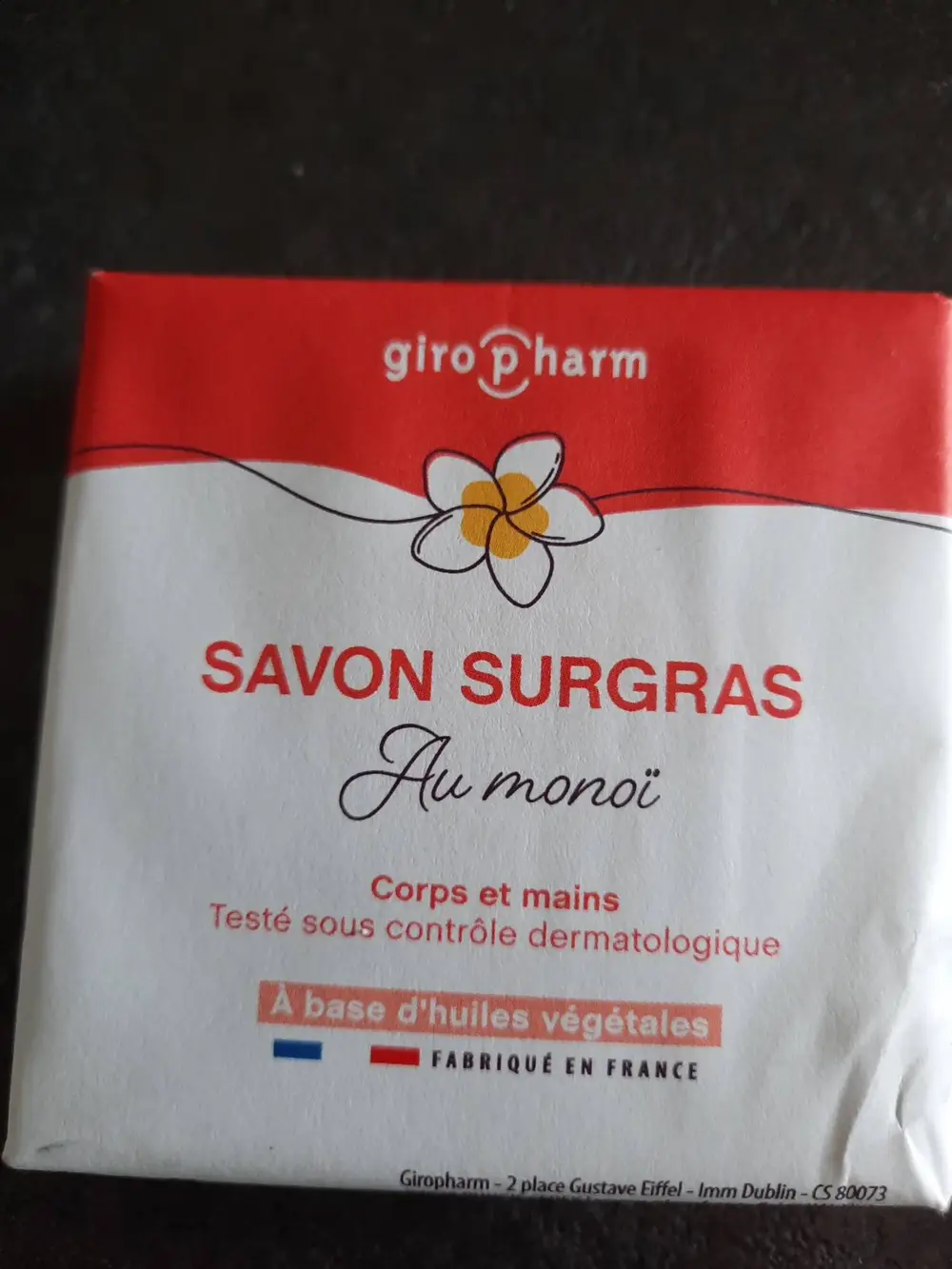 GIROPHARM - Savon surgras au monoï 