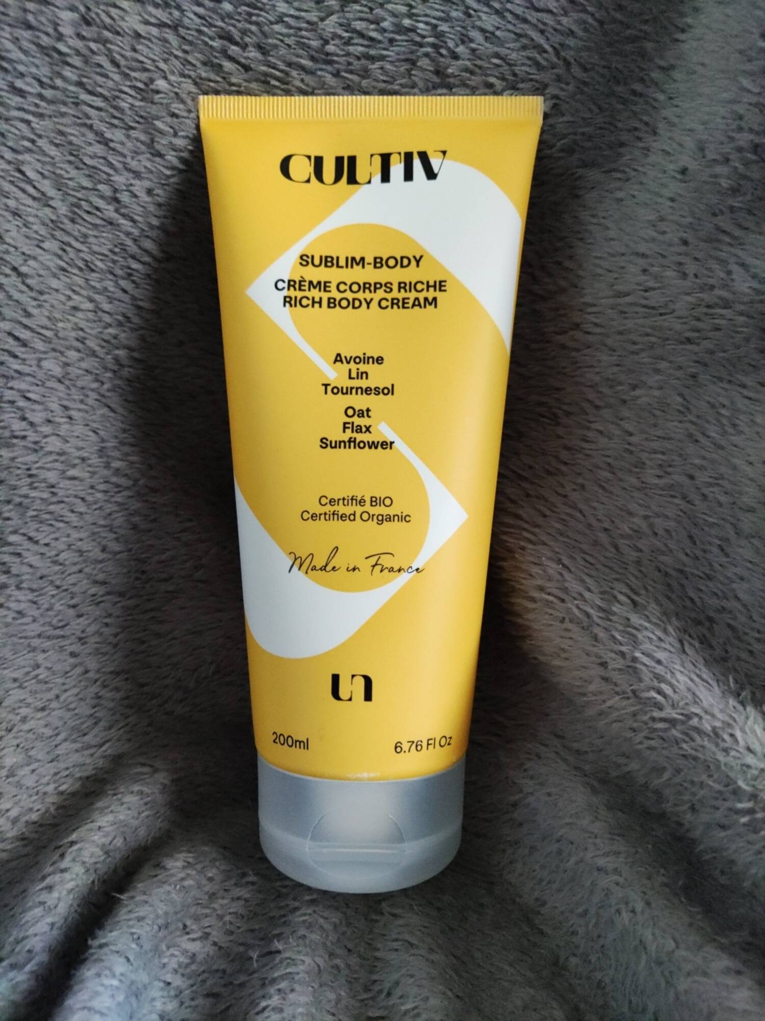 CULTIV - Sublim-body - Crème corps riche certifié bio