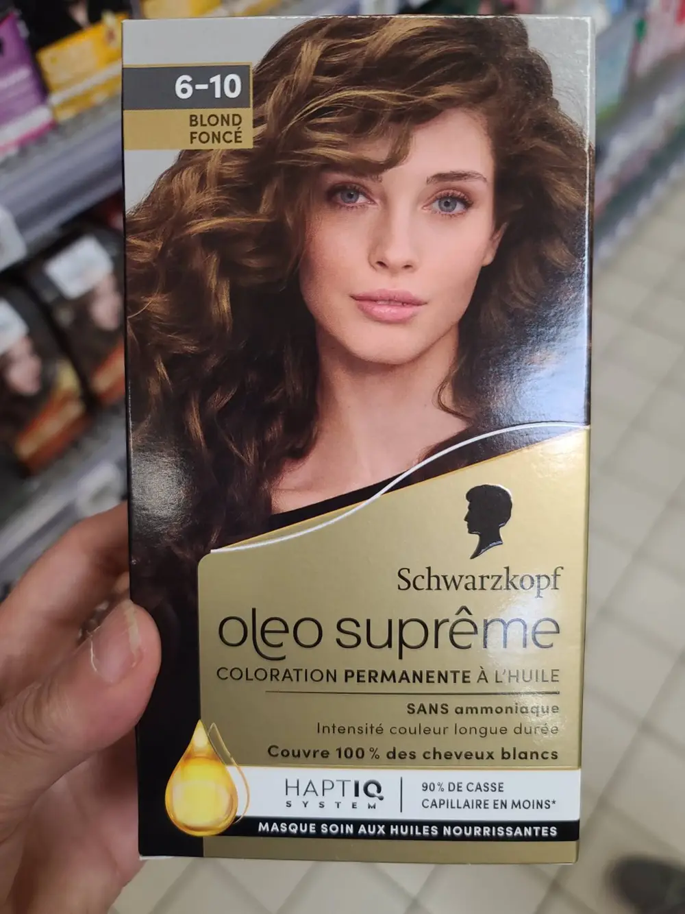 SCHWARZKOPF - Oleo suprême - Coloration permanente à 'huile 6-10 blond foncé