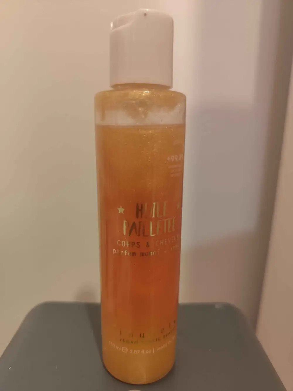 INUWET - Huile pailletée corps et cheveux 