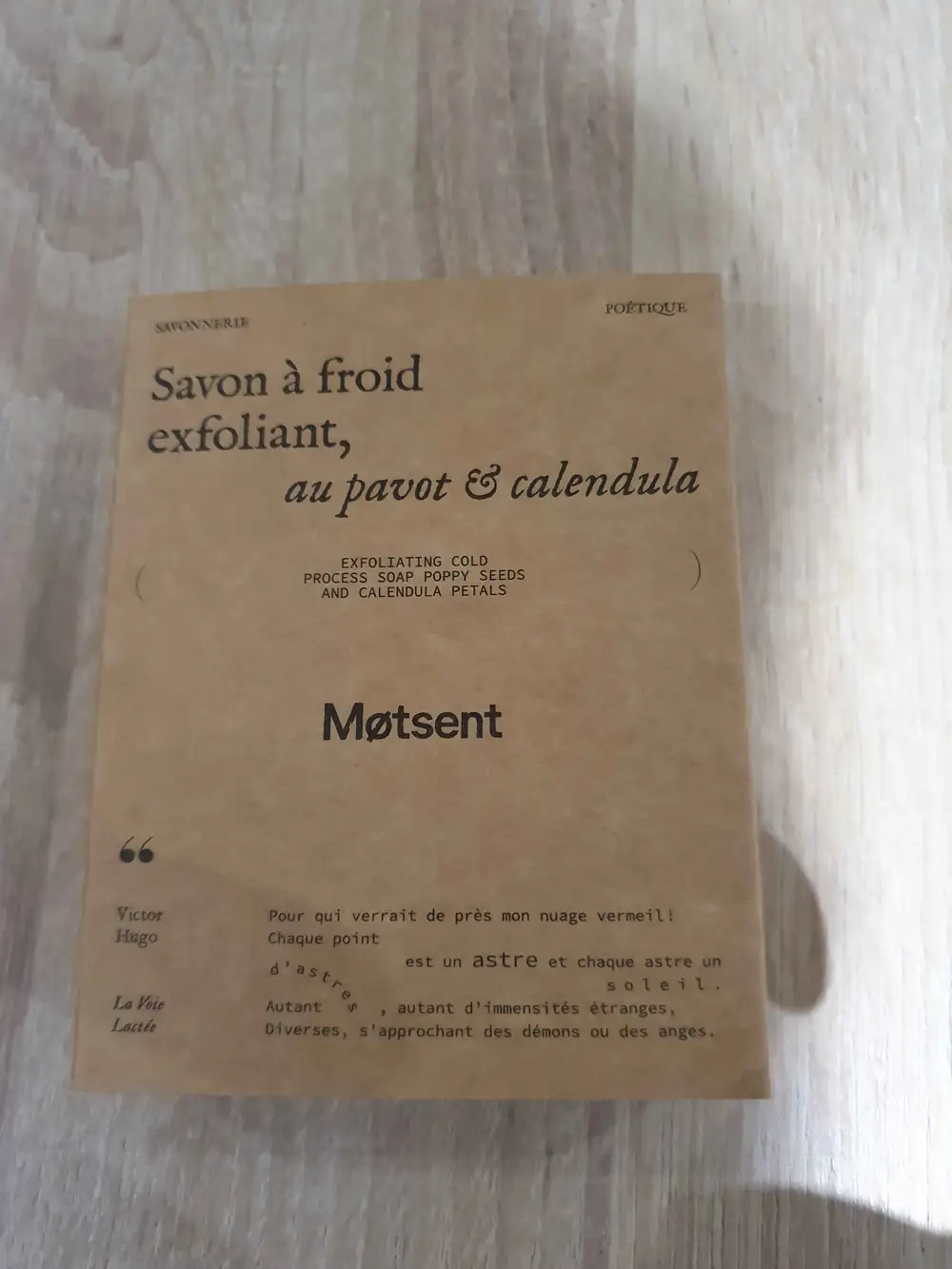 MOTSENT - Savon à froid exfoliant