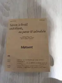 MOTSENT - Savon à froid exfoliant