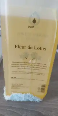PURESPA - Huile de massage végétale fleur de lotus