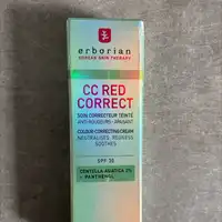 ERBORIAN -  CC red correct - Soin correcteur teinté SPF 30