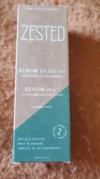 ZESTED - Sérum en brume visage