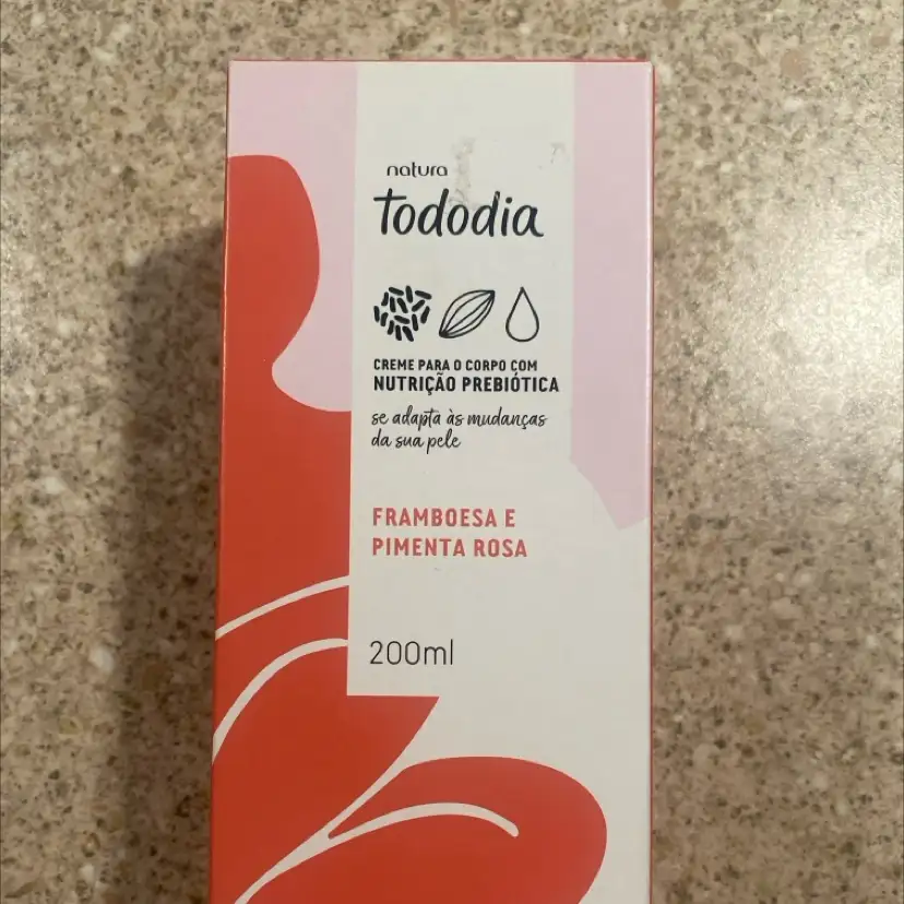 TOTODIA - Framboesa e pimenta rosa - Crema para o corpo com