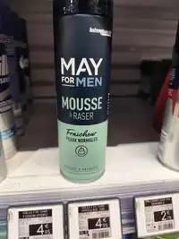 INTERMARCHÉ - May for men - Mousse à raser fraîcheur