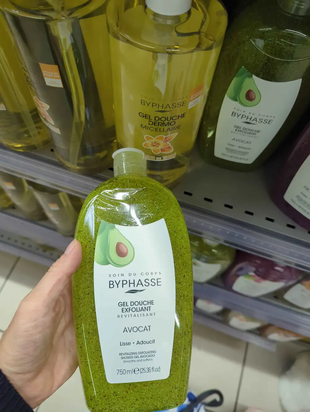 BYPHASE - Avocat - Gel douche exfoliant