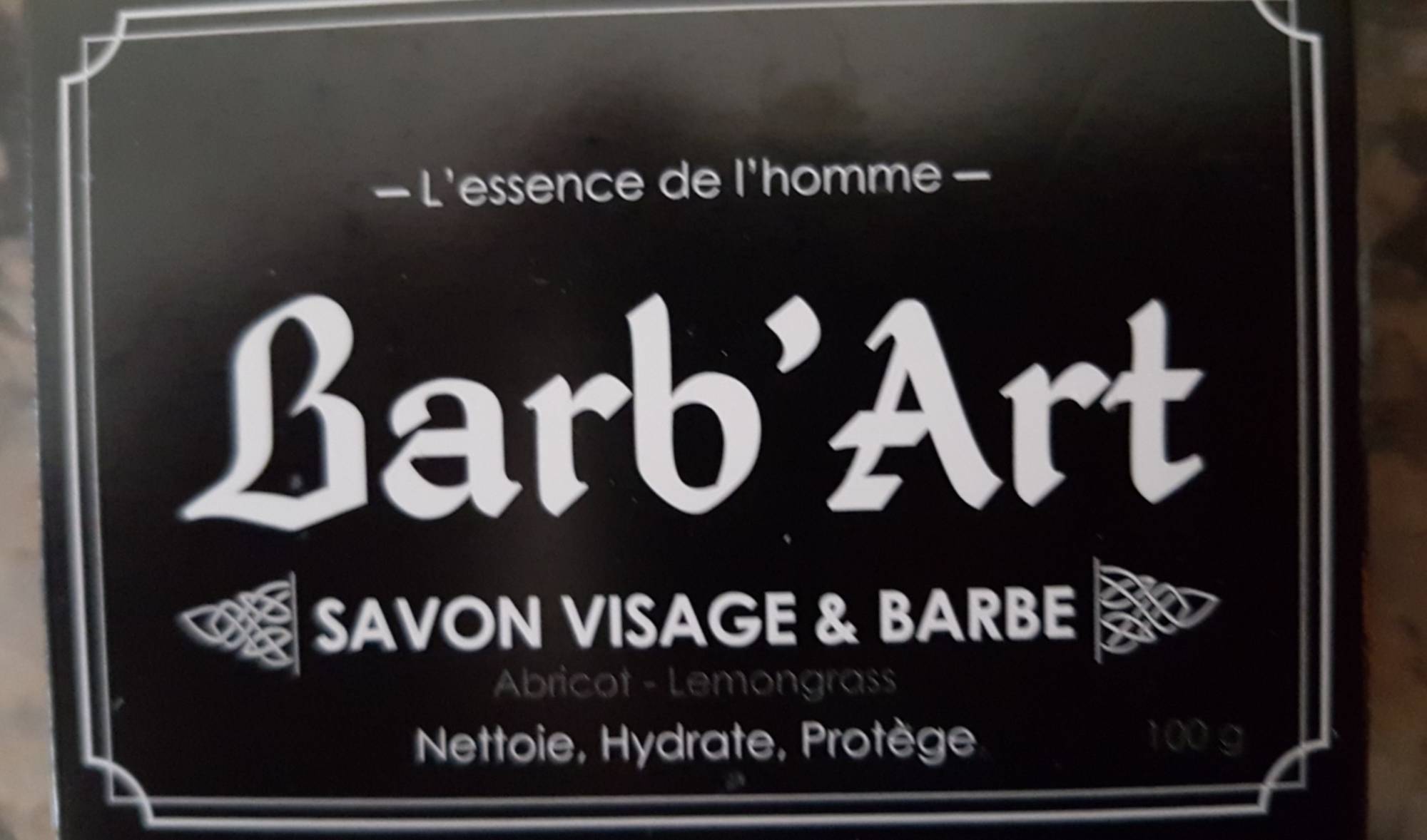 BARB'ART - Savon visage & Barbe - Abricot Lemongrass