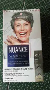 SCHWARZKOPF - Nuance suprême - Coloration ton sur ton S2 Gris foncé