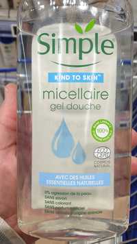 SIMPLE - Micellaire gel douche avec des huiles essentielles naturelles