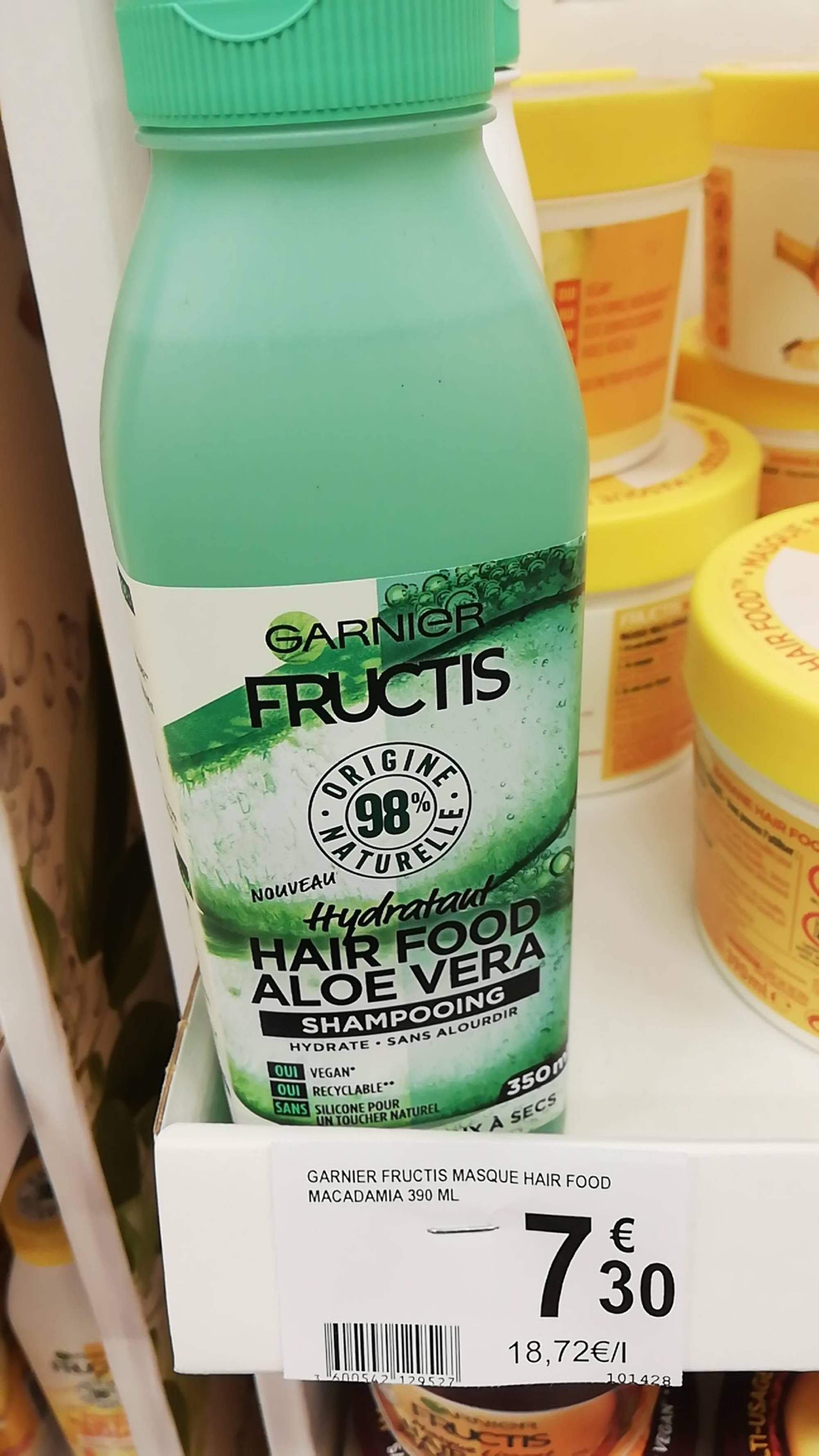 Garnier Fructis Masque Repulpant Multi-Usages Pastèque, Pour Cheveux Fins,  390 ml : : Beauté et Parfum