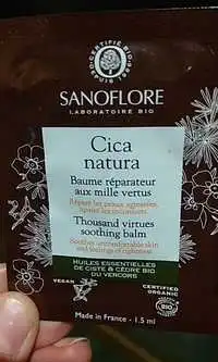 SANOFLORE - Cica natura - Baume réparateur aux mille vertus