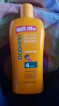 BABARIA - Leche bronceadora Zanahoria - Tanning milk spf 4