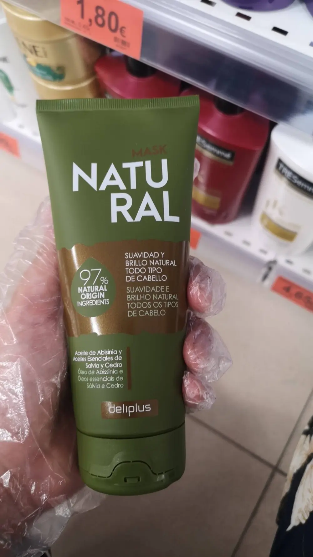 DELIPLUS - Natural - Mask Suavidad y brillo natural