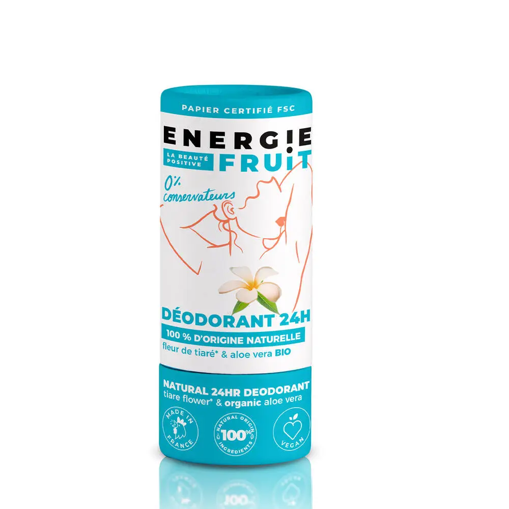 ENERGIE FRUIT - DEODORANT 24H - FLEUR DE TIARE & ALOE VERA BIO