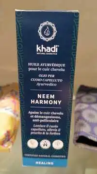 KHADI - Neem harmony - Huile ayurvédique pour le cuir chevelu