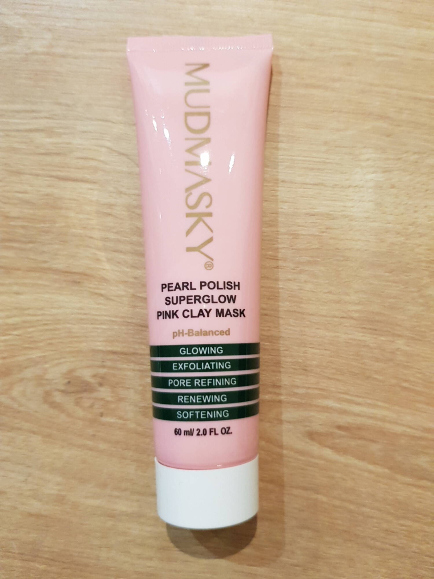 MUDMASKY - Pearl polish superglow pink clay mask