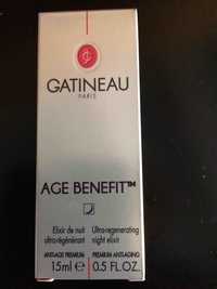 GATINEAU - Age benefit - Elixir de nuit ultra-régénérant