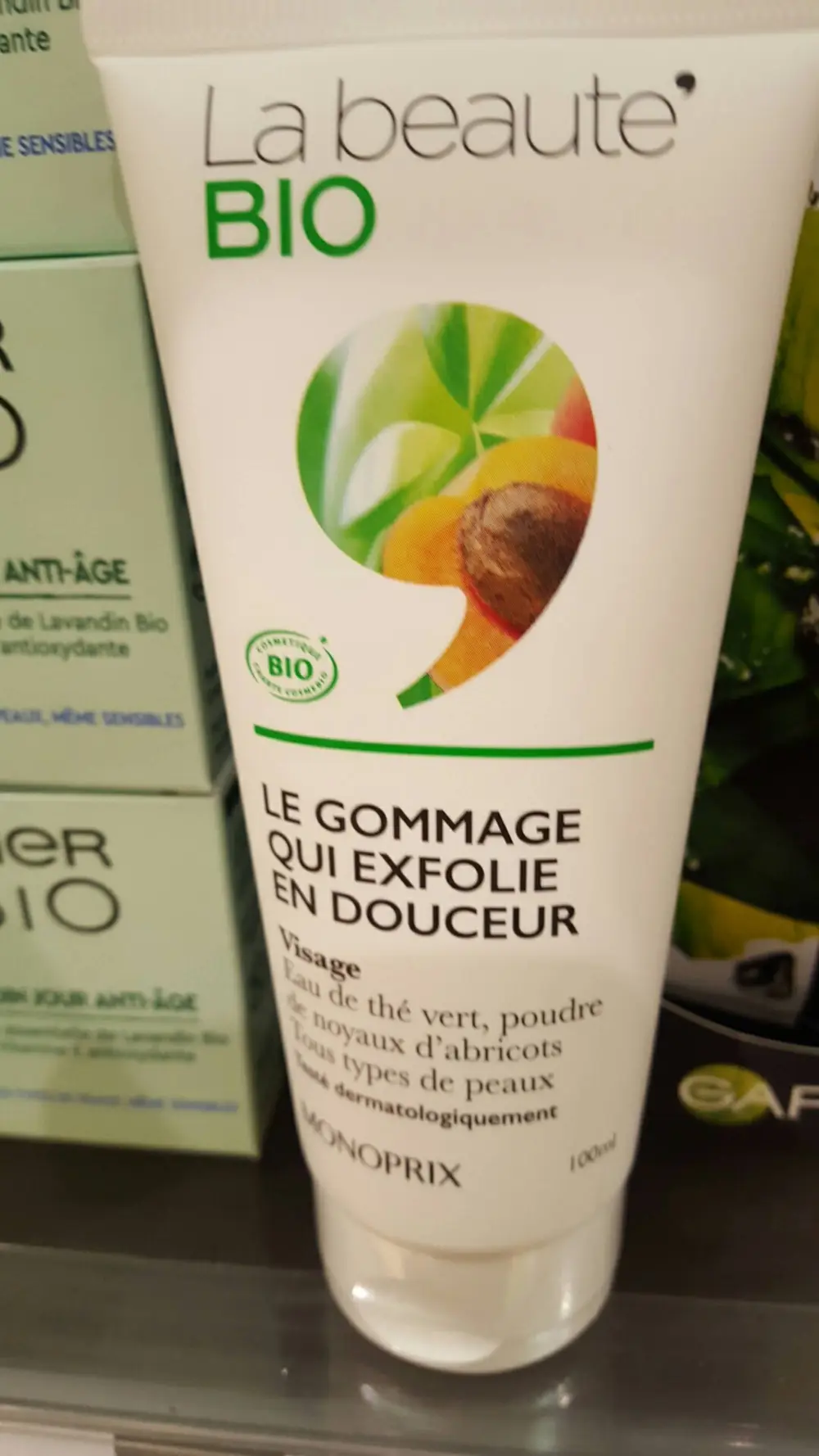 MONOPRIX - La beauté bio - Gommage qui exfolie en douceur