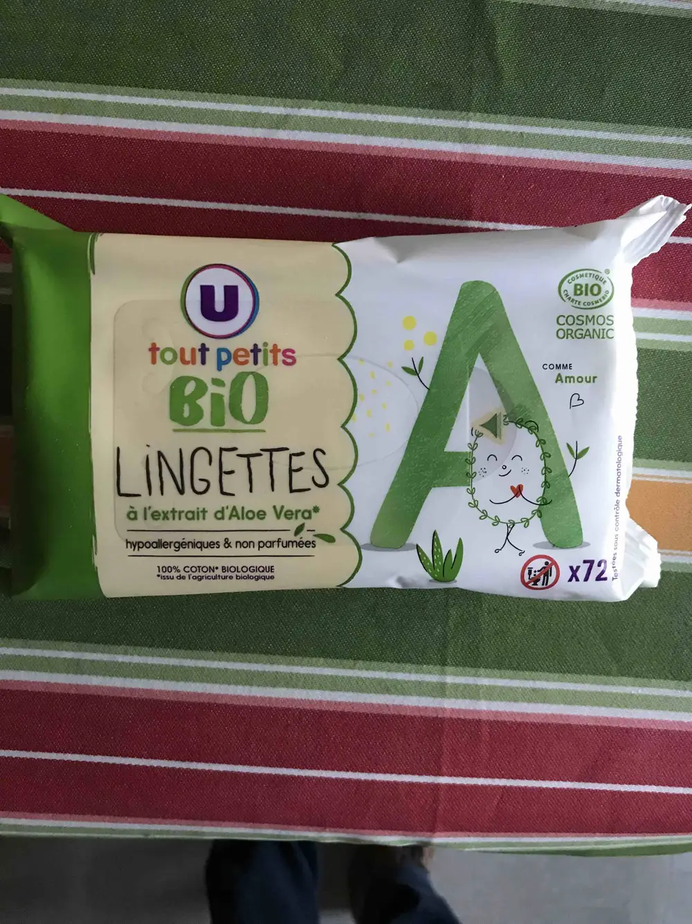 U TOUT PETITS - Lingettes à l'extrait d'Aloe Vera bio