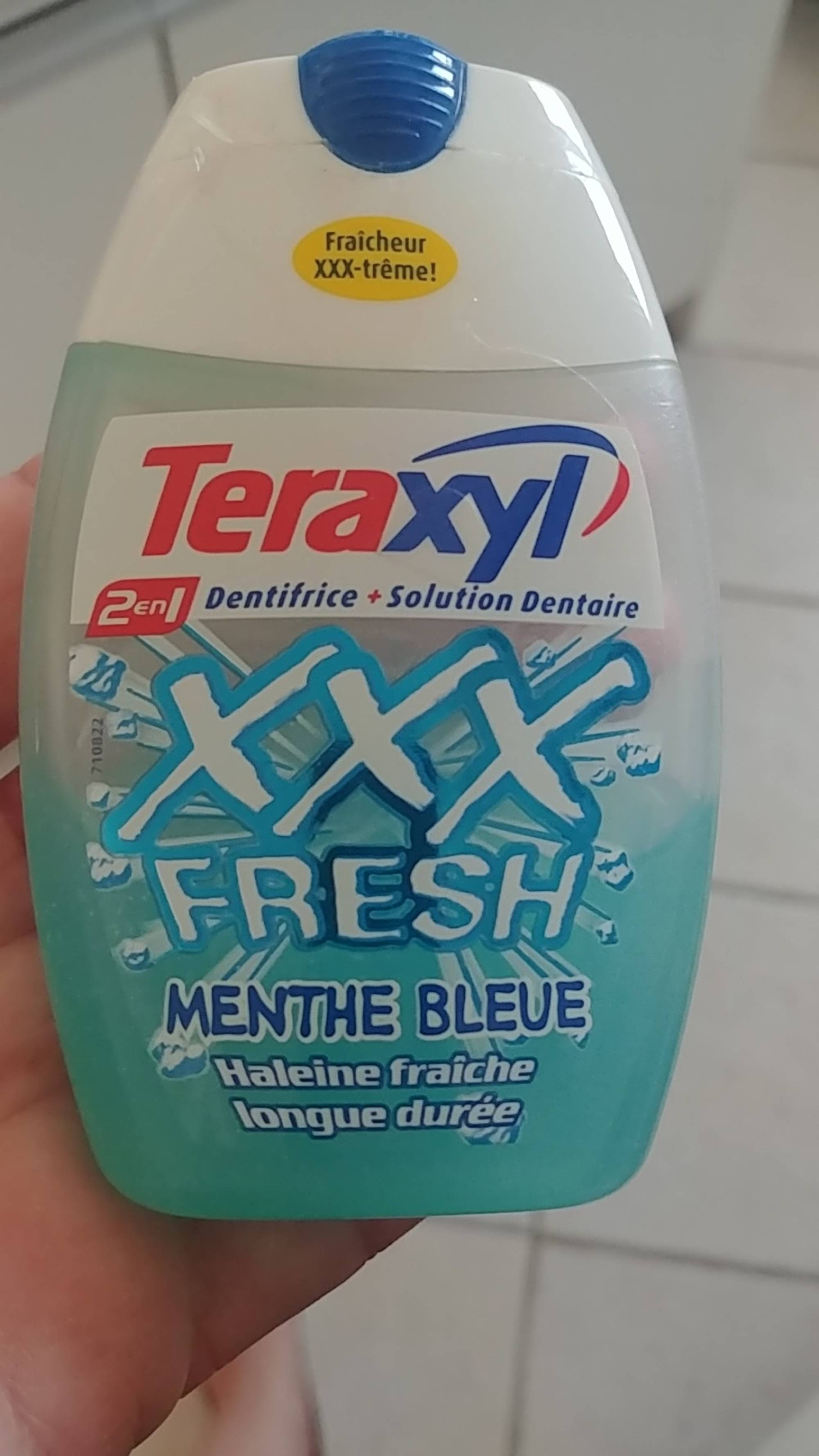 TERAXYL - XXX fresh menthe bleue - 2en1 Dentifrice + solution dentaire
