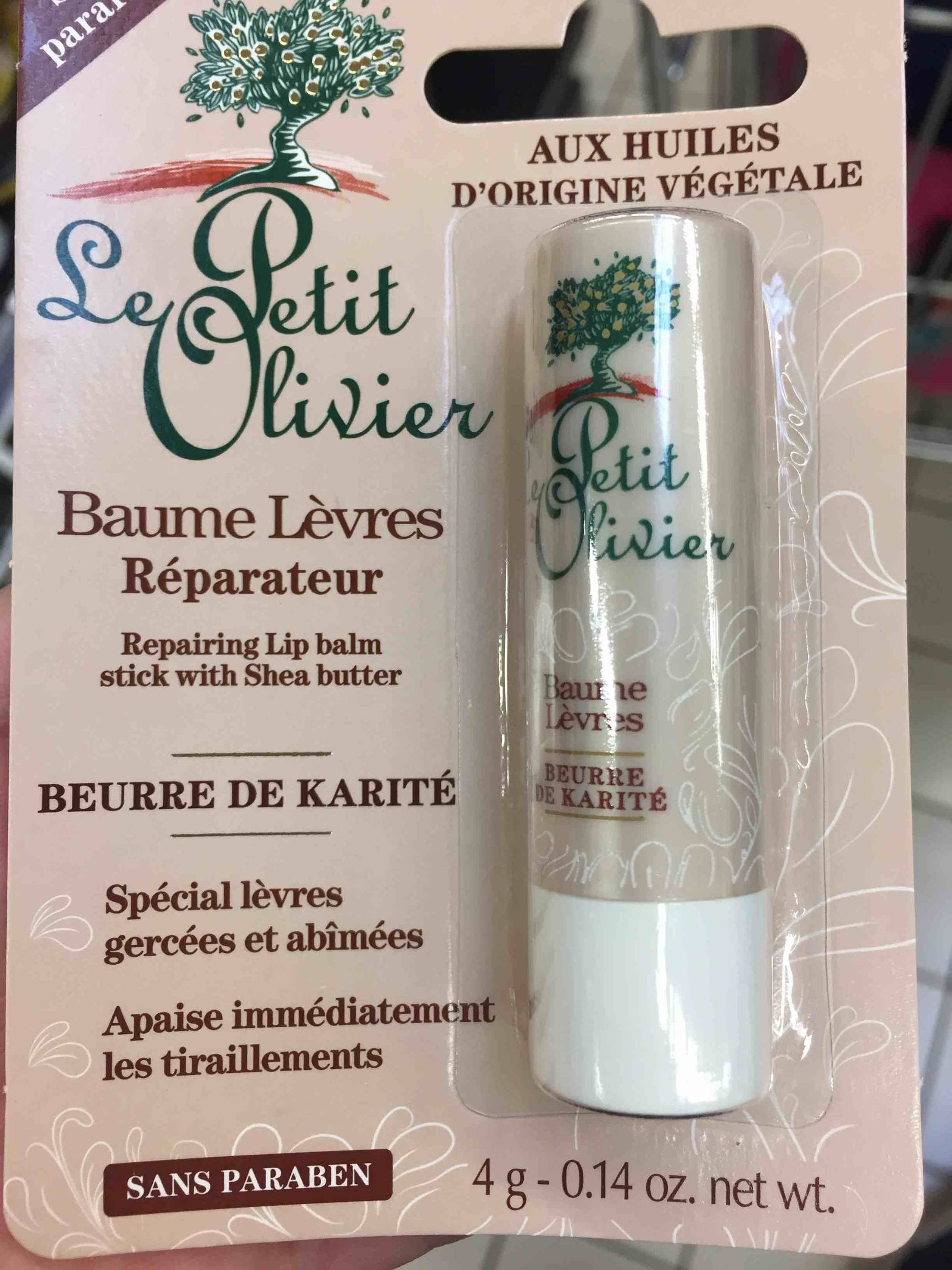 LE PETIT OLIVIER - Baume lèvres réparateur beurre de karité