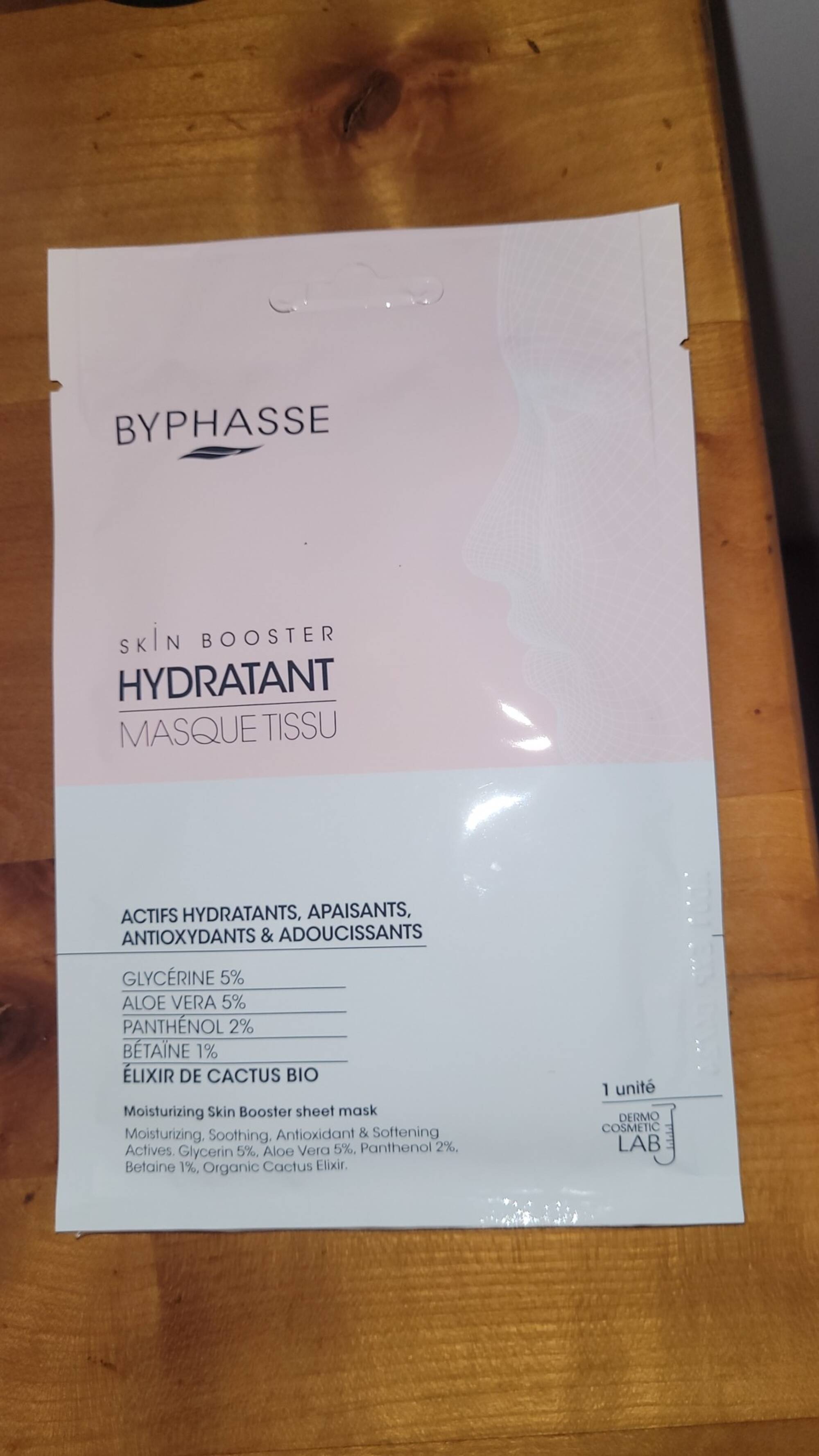 BYPHASSE - Skin booster hydratant - Masque tissu