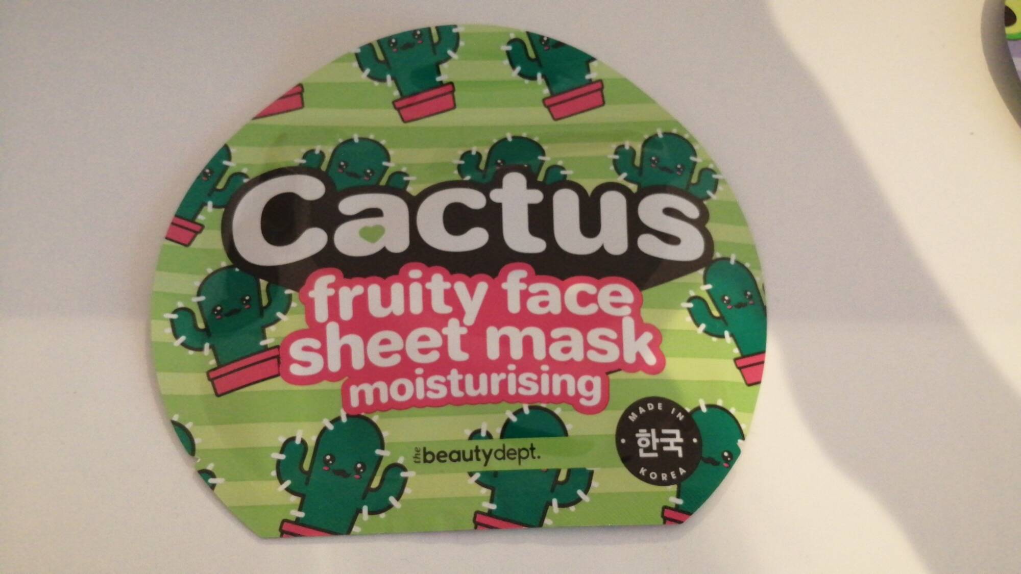 THE BEAUTY DEPT - Cactus - Fruity face sheet mask