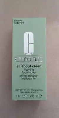 CLINIQUE - All about clean - Crème mousse nettoyante