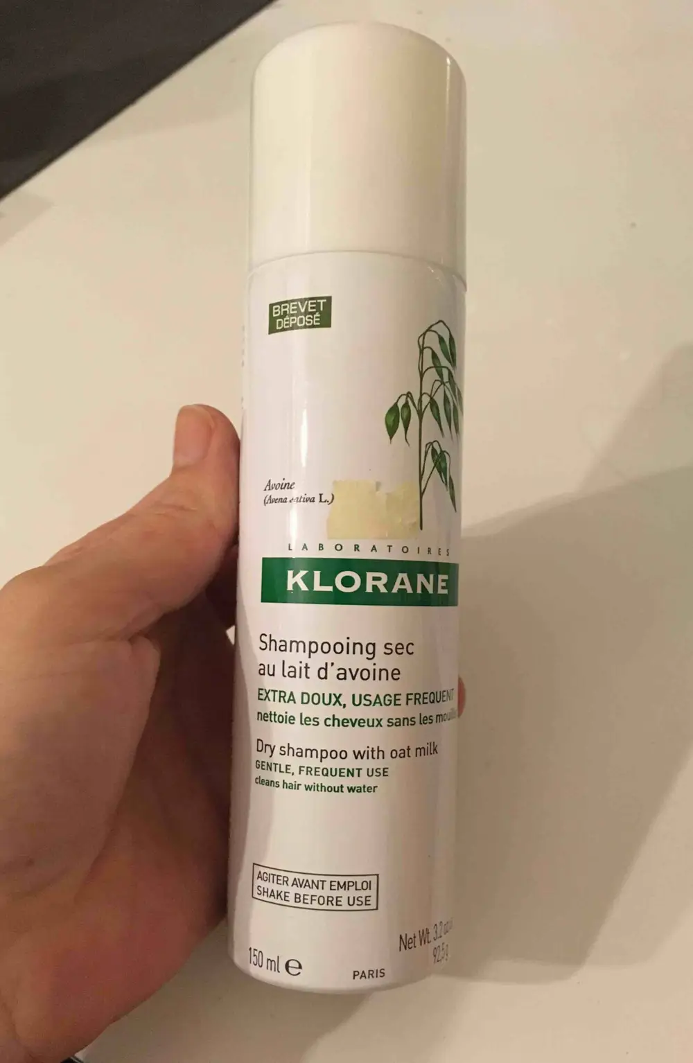 KLORANE - Shampooing sec au lait d'avoine extra doux