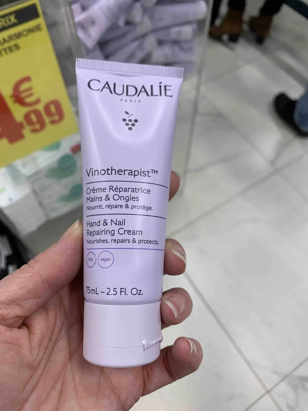 CAUDALIE - Vinotherapist - Crème réparatrice mains & ongles