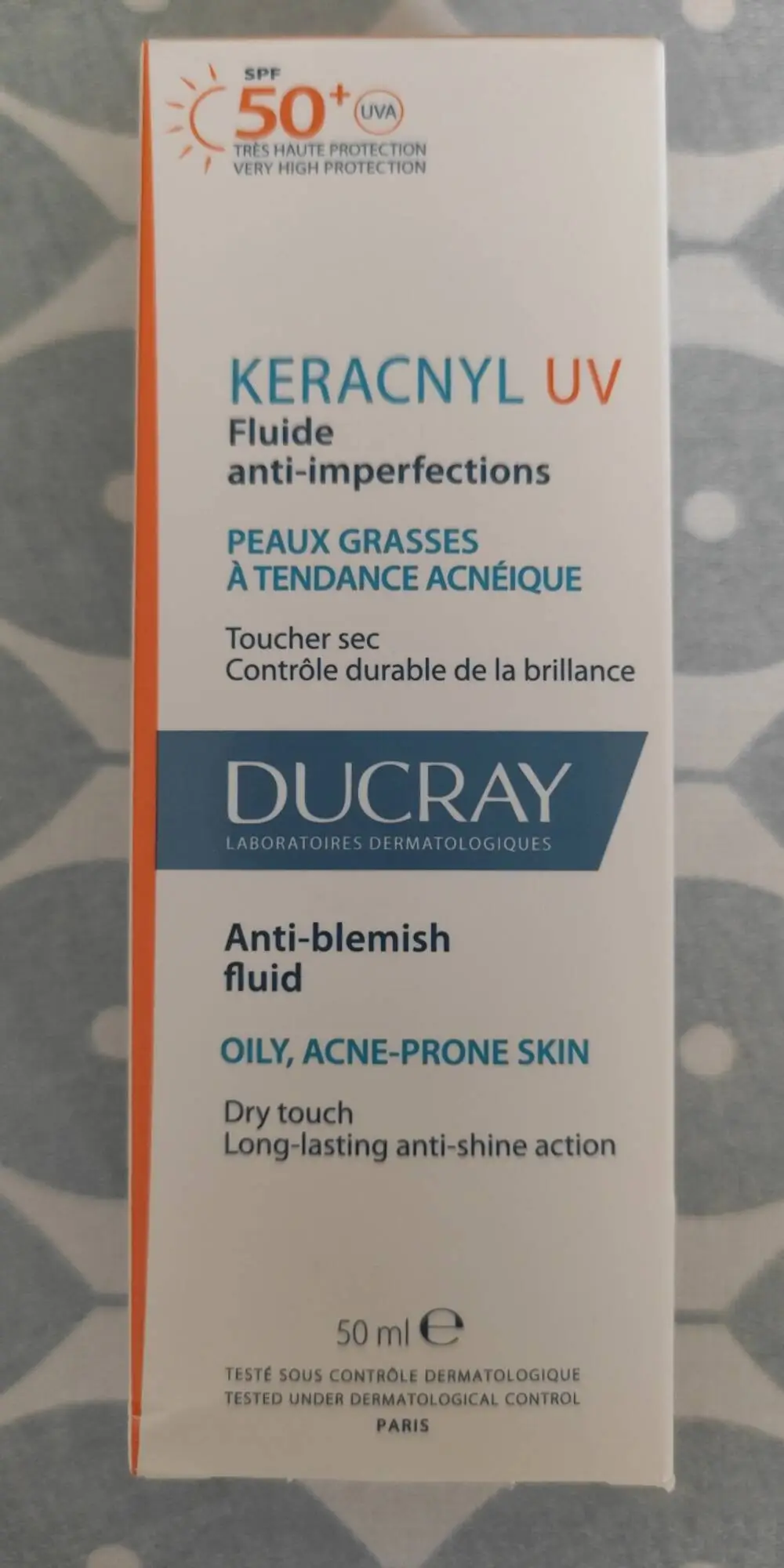 DUCRAY - Keracnyl uv - Fluide anti-imperfections SPF 50+