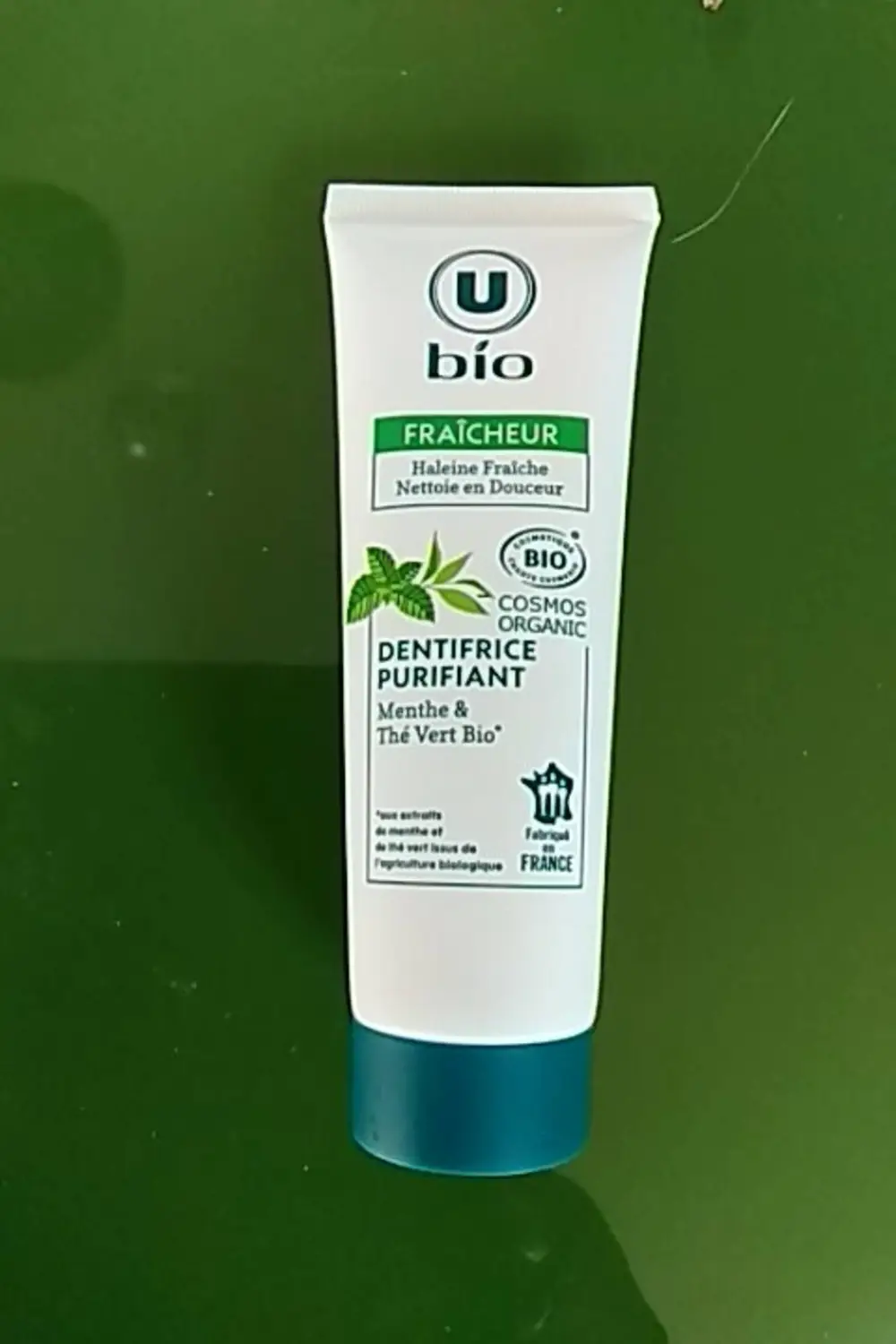 U - Fraîcheur Dentifrice purifiant menthe & thé vert bio