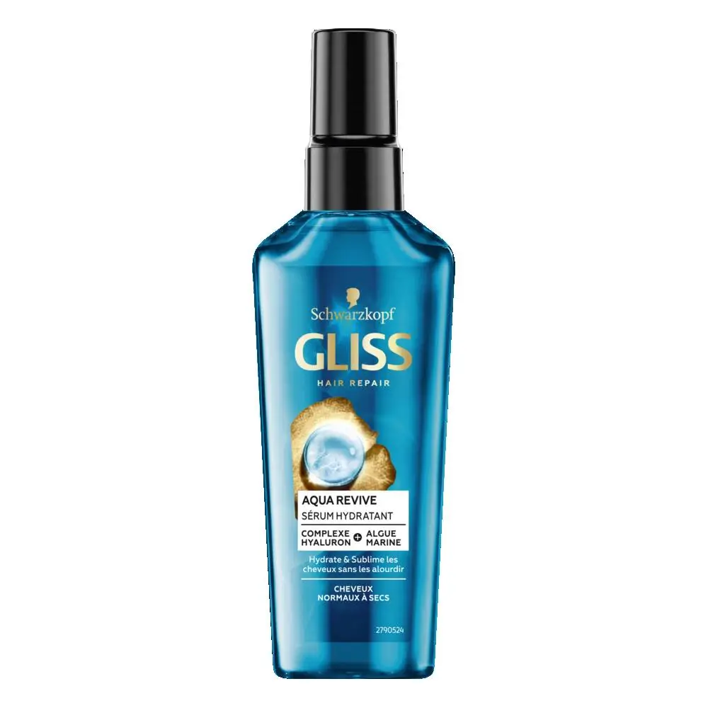 GLISS - GLISS HAIR REPAIR AQUA REVIVE TRT SERUM HYDRATATION FLACON 75ML