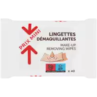 PRIX MINI - PRIX MINI Lingettes démaquillantes PRIX MINI x40