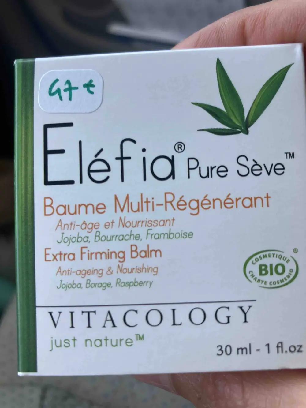 VITACOLOGY - Eléfia pure sève - Baume multi-régénérant